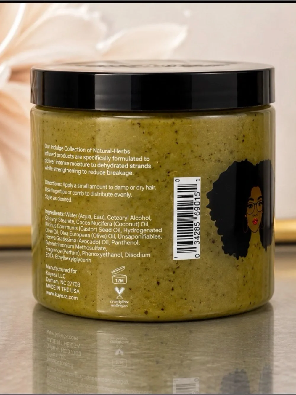Kuyeza Nourishing Hair & Body Butter - Olive Green